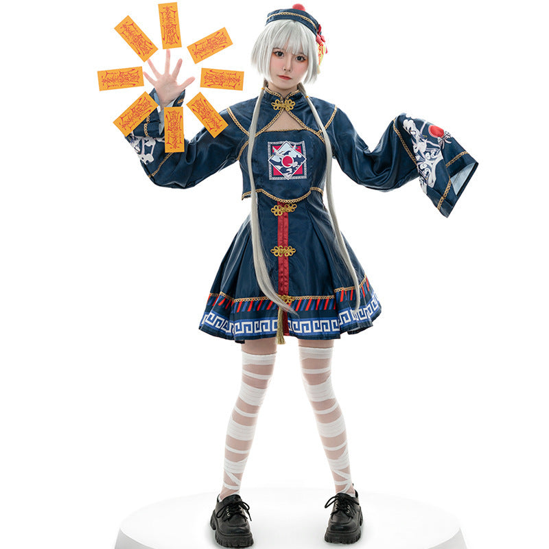 Halloween Anime Cute Female Zombie Costume Retro Stage Performance Clothing Ancient Costume Game Anime COS Playwear