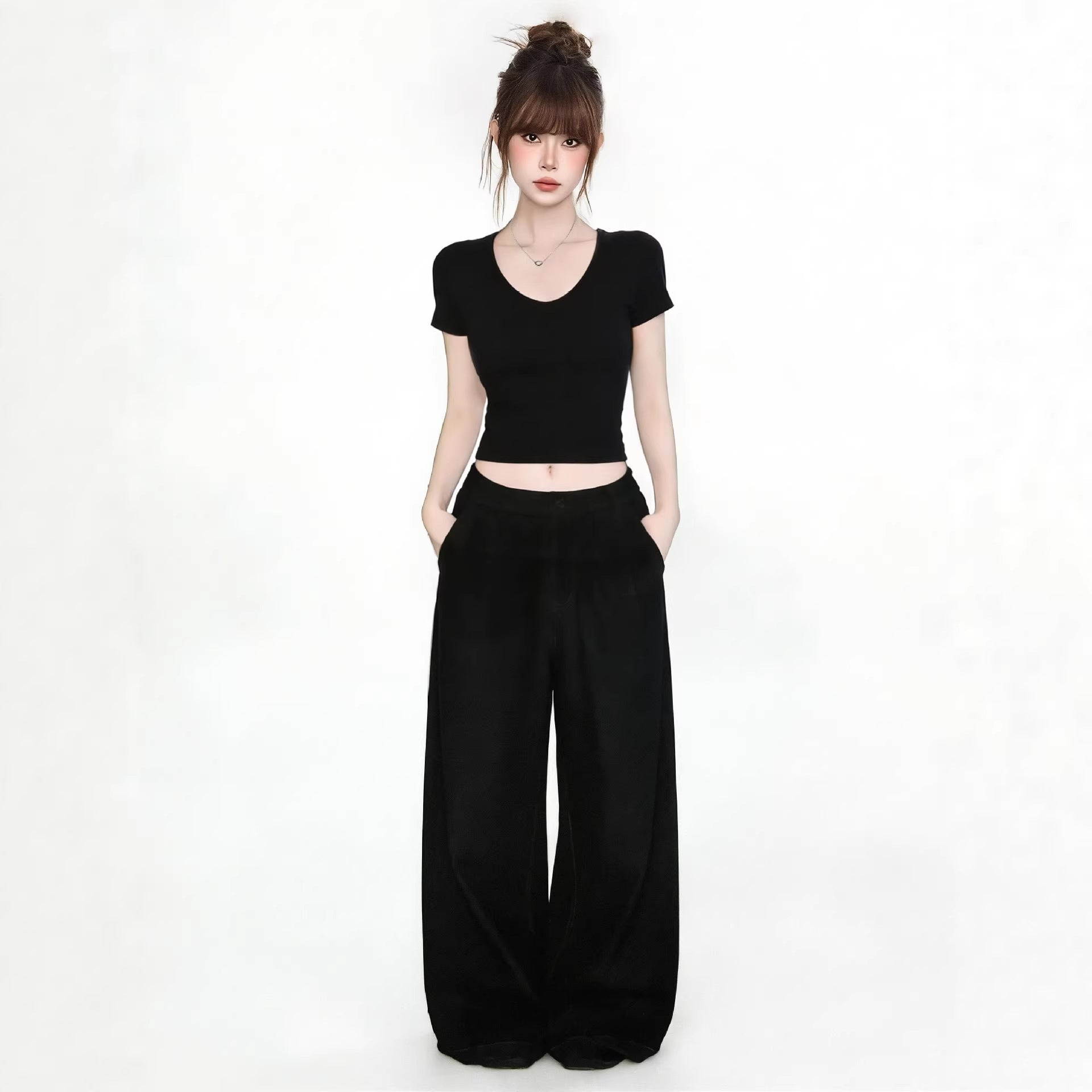Short Sleeve T-Shirt for Women, Sexy and Pure Aesthetic Crop Top