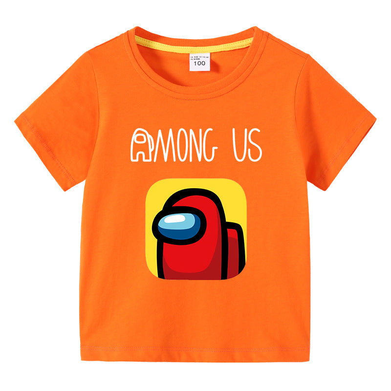 Children's summer short sleeved T-shirt