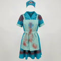 Halloween Bloody Horror Zombie Nurse Cosplay Costume Scary Blood-Stained Stage Fancy Dress