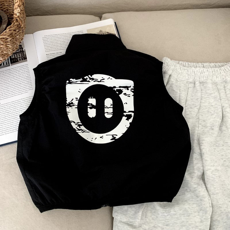 Spring and Autumn Boys' Versatile Outdoor Tank Top Coat