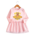 Girl's cartoon long sleeved dress