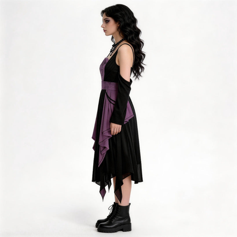 Gothic Women's Dress Halloween Vampire Witch Cosplay Stage Performance Costume