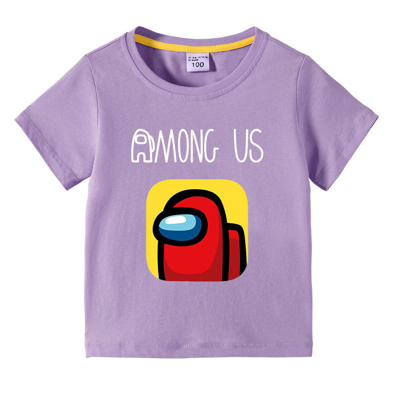 Children's summer short sleeved T-shirt