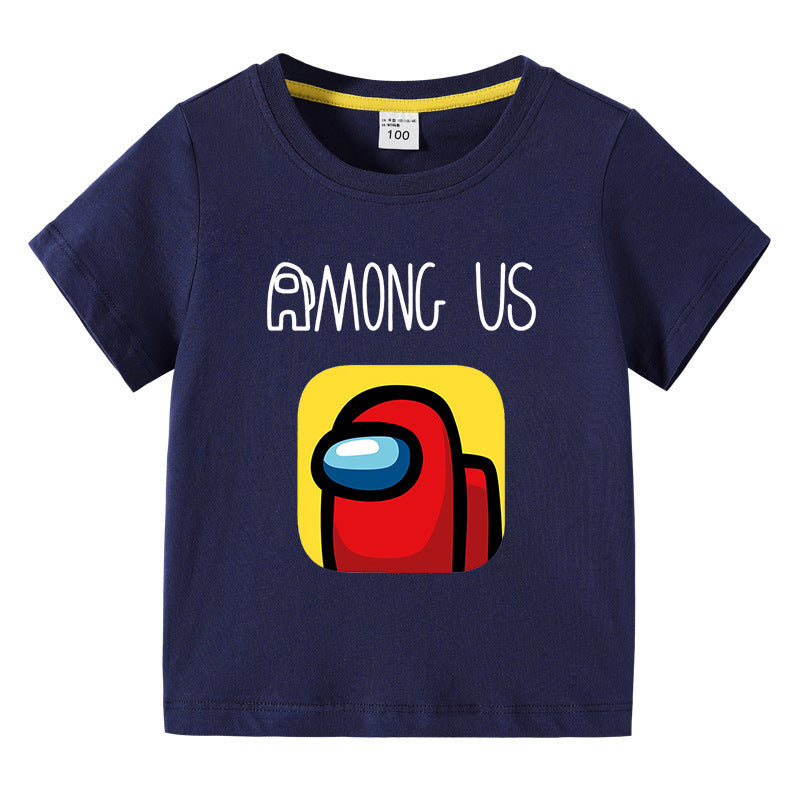 Children's summer short sleeved T-shirt
