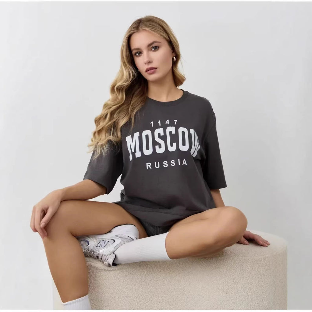 Loose short sleeved top for women