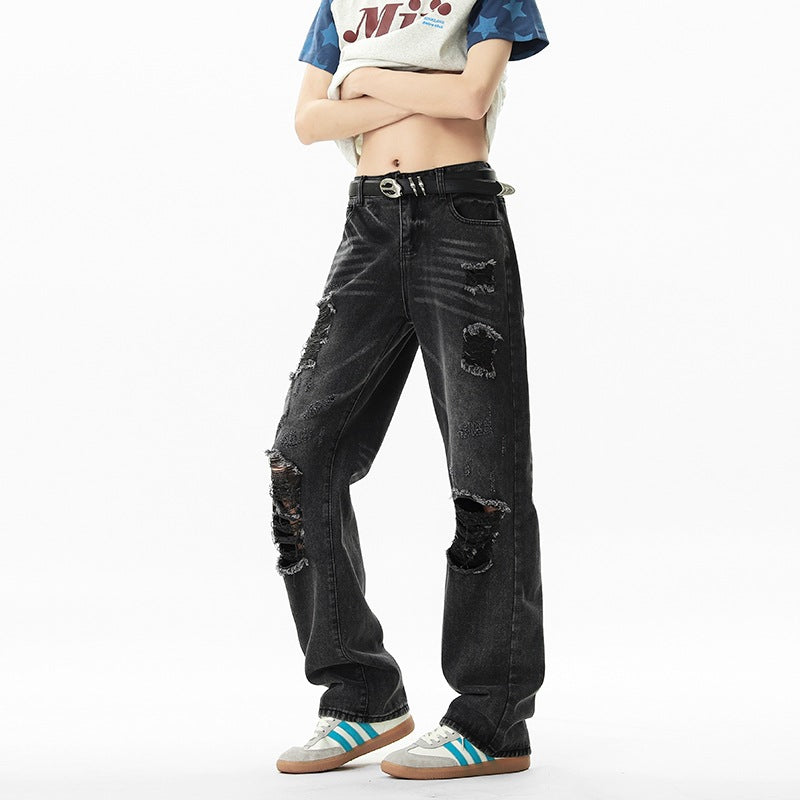 Loose Wide-Leg Tapered Pants Trendy Brand Versatile Straight Leg Pants