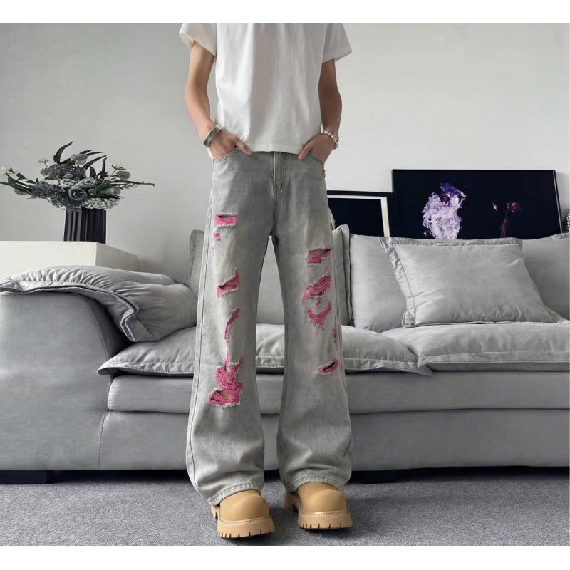 Denim Pants Men's Clean Fit High-Quality Jeans