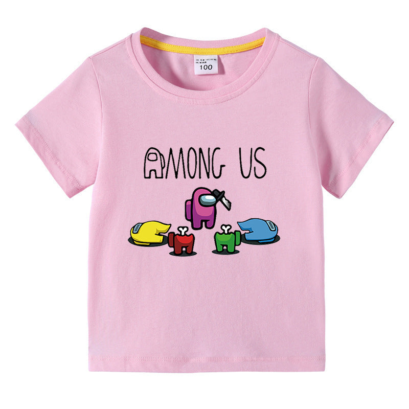 Children's summer short sleeved T-shirt