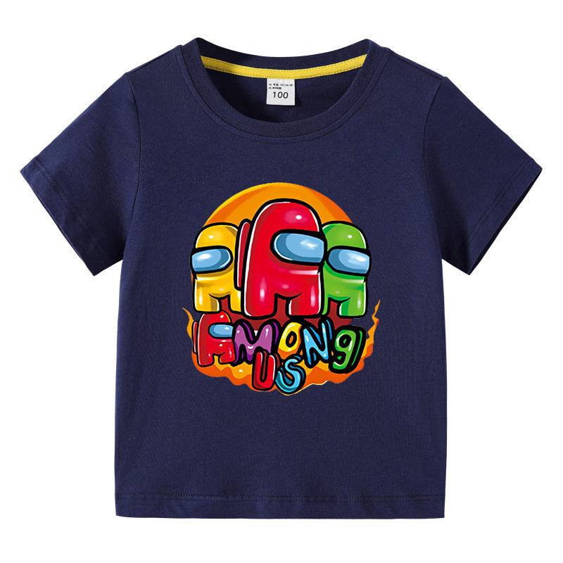 Children's summer short sleeved T-shirt