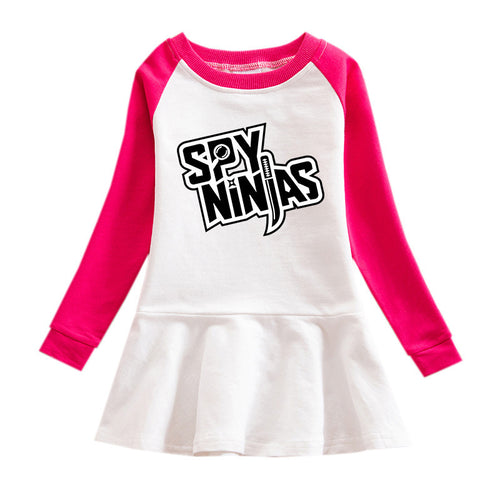 Cartoon hoodie girl dress