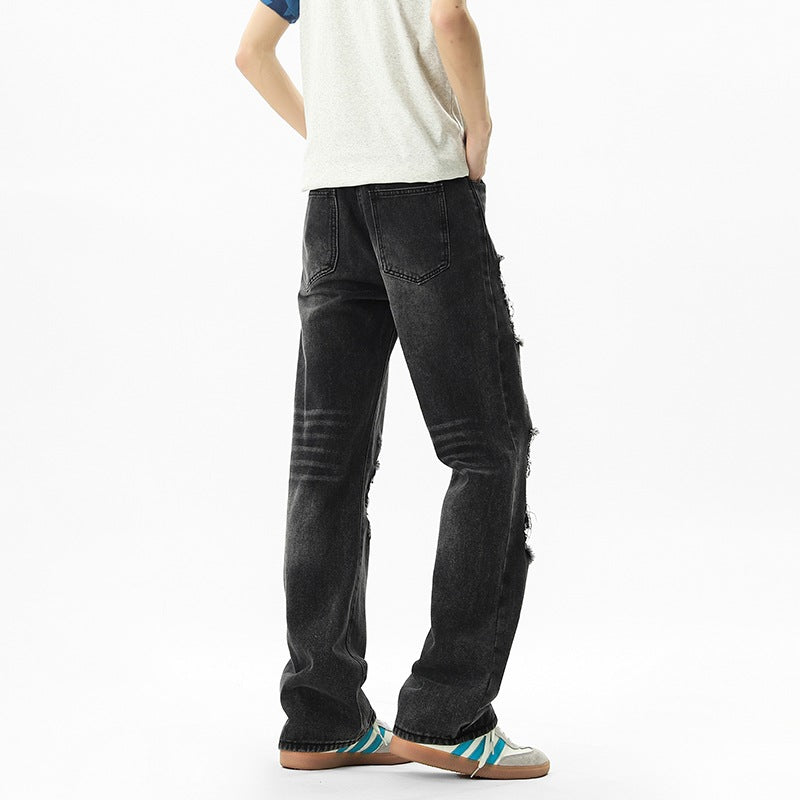 Loose Wide-Leg Tapered Pants Trendy Brand Versatile Straight Leg Pants