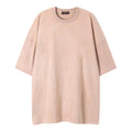 Basic minimalist plain version short sleeved shirt