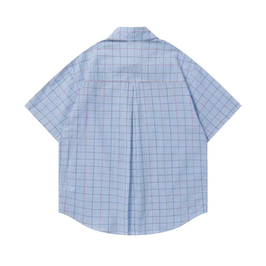Dog Embroidered Tie Short Sleeve