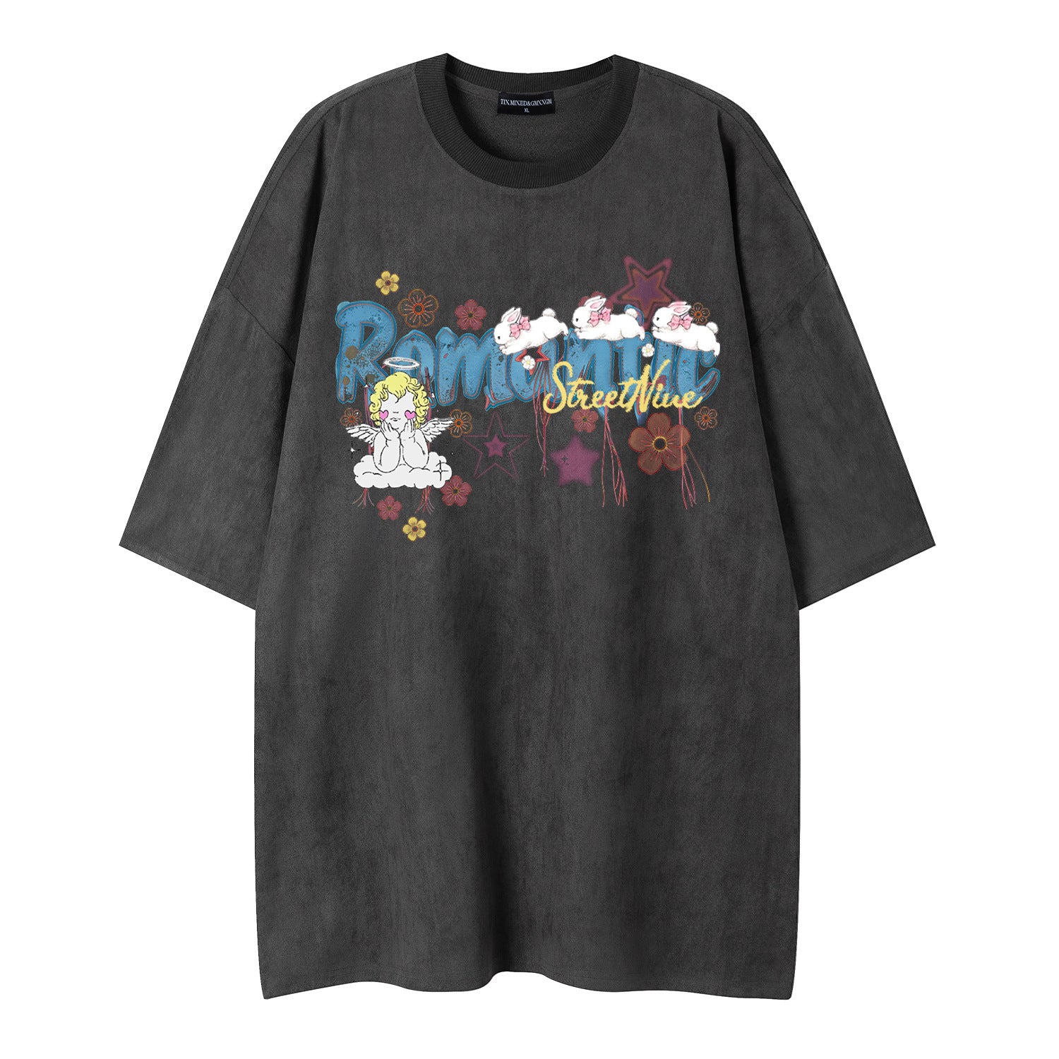 Romantic Angel Printed Short Sleeve