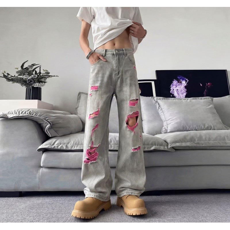 Denim Pants Men's Clean Fit High-Quality Jeans
