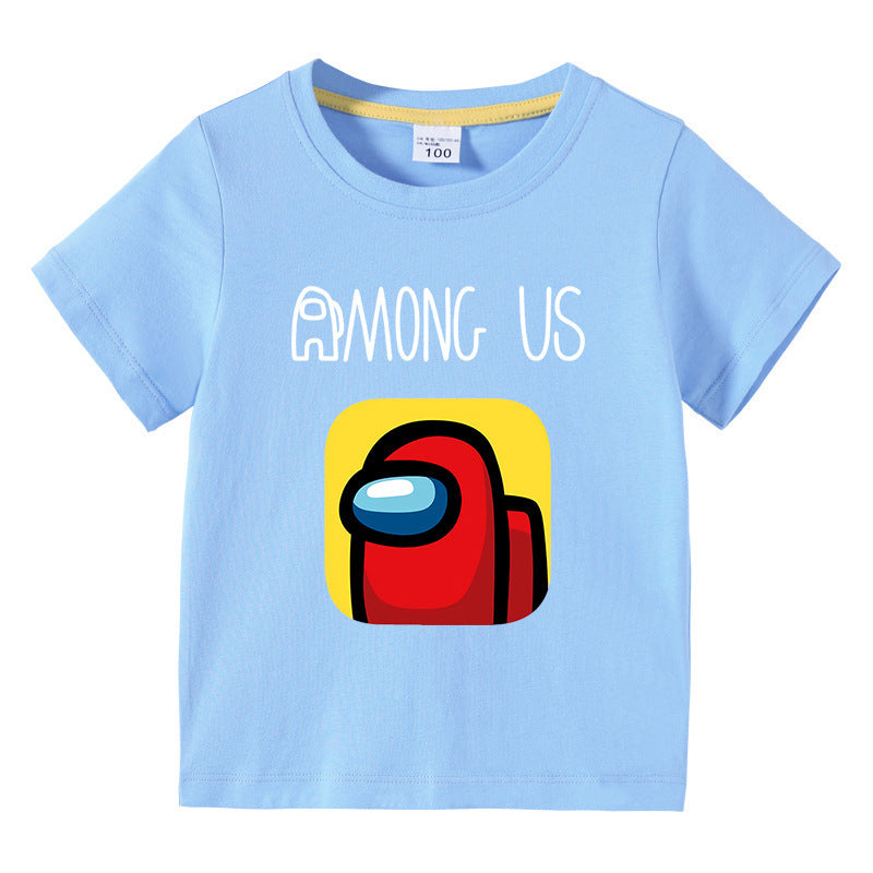 Children's summer short sleeved T-shirt