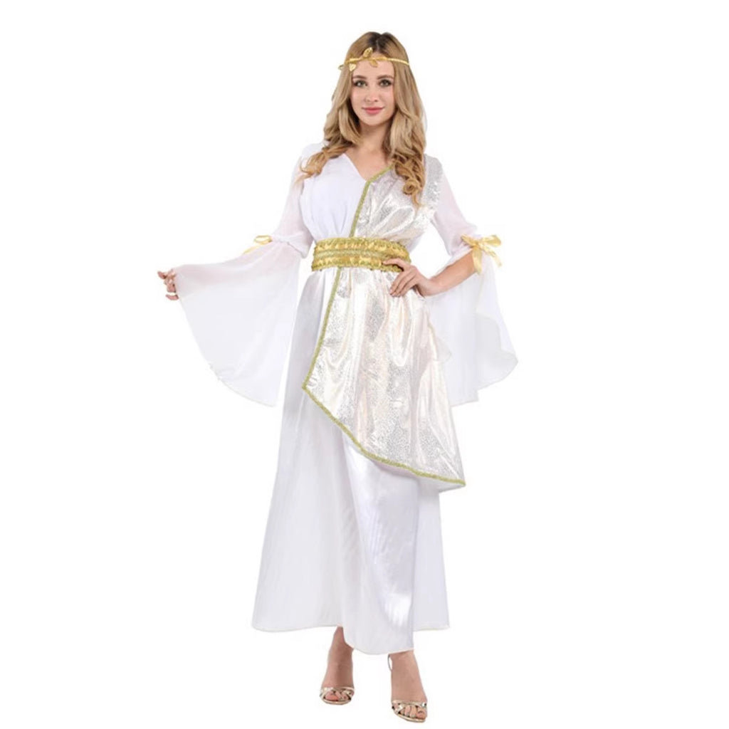 Halloween Adult Women's Costume Cosplay Sexy Greek Goddess Egyptian Queen Cleopatra Athena Queen