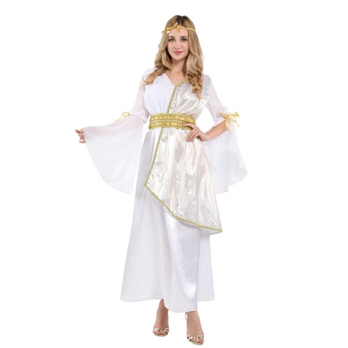 Halloween Adult Women's Costume Cosplay Sexy Greek Goddess Egyptian Queen Cleopatra Athena Queen