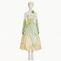 Fairy Tale Style Frog Prince Princess Theme Sleeveless Tiana Princess A-Line Dress