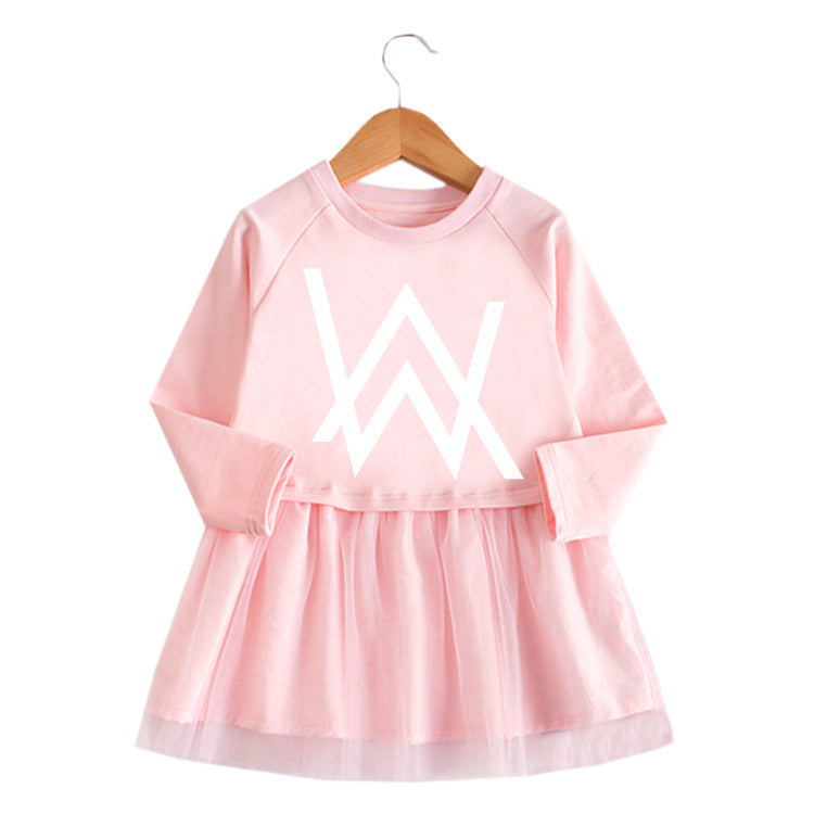 Alan Walker pure cotton mesh baby dress