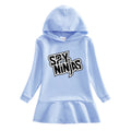 Children's hooded sweatshirt dress