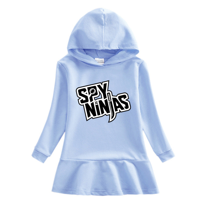 Children's hooded sweatshirt dress