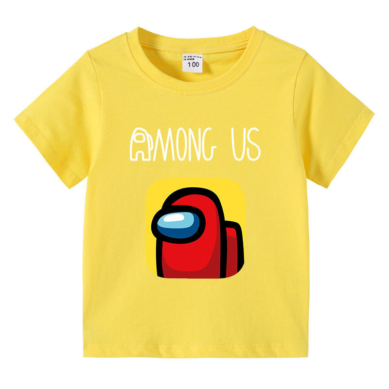 Children's summer short sleeved T-shirt