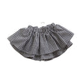 Girls Checkered Skirt Pants Children's Puffy Princess Dress